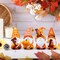 4 Pcs Fall Figurines Resin Gnome Tabletop Autumn Sculpture Decoration